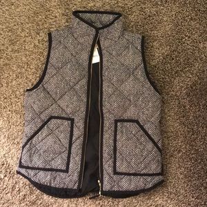 NWT J Crew Printed Quilt Vest